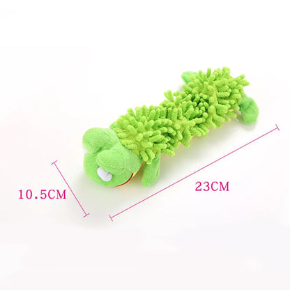 Pet Dental Chew Toy - Squeaky Animal Shape Teeth Cleaning Toy for Dogs