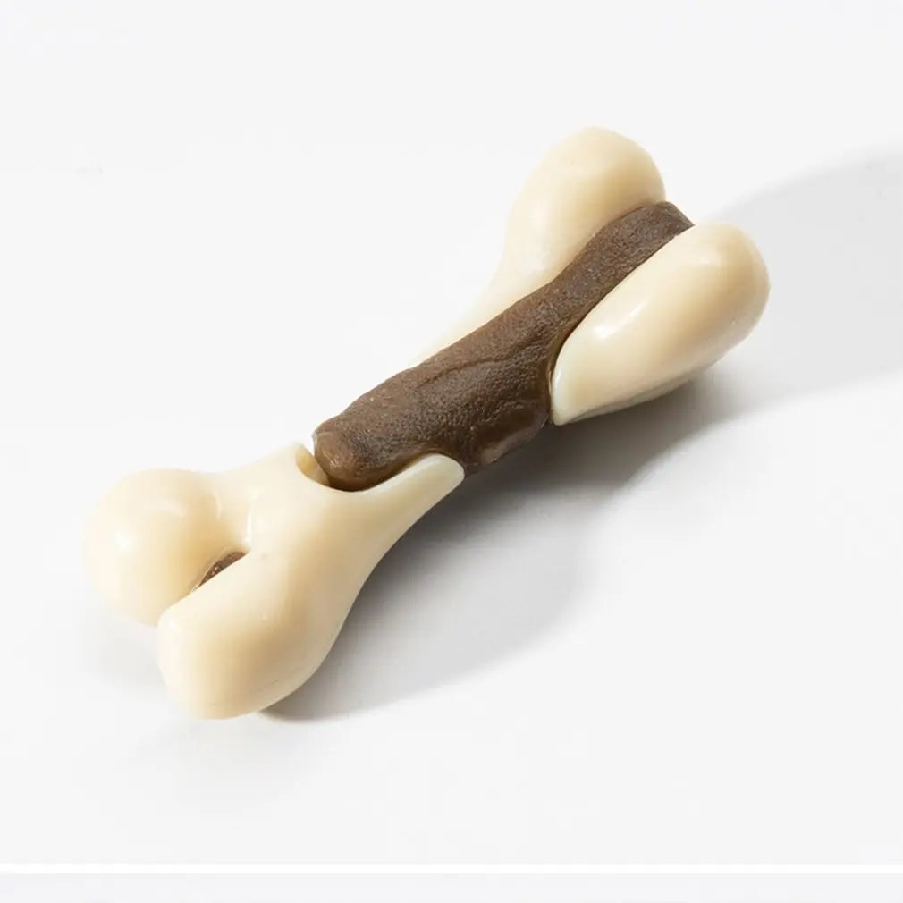Bone Chew Toy - Beef Flavoured Nearly Indestructible for Small Dogs