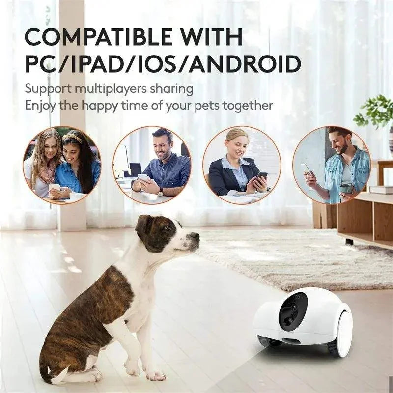 SmartPaws 1080p Wi-Fi Pet Companion - Laser & Treat Dispenser